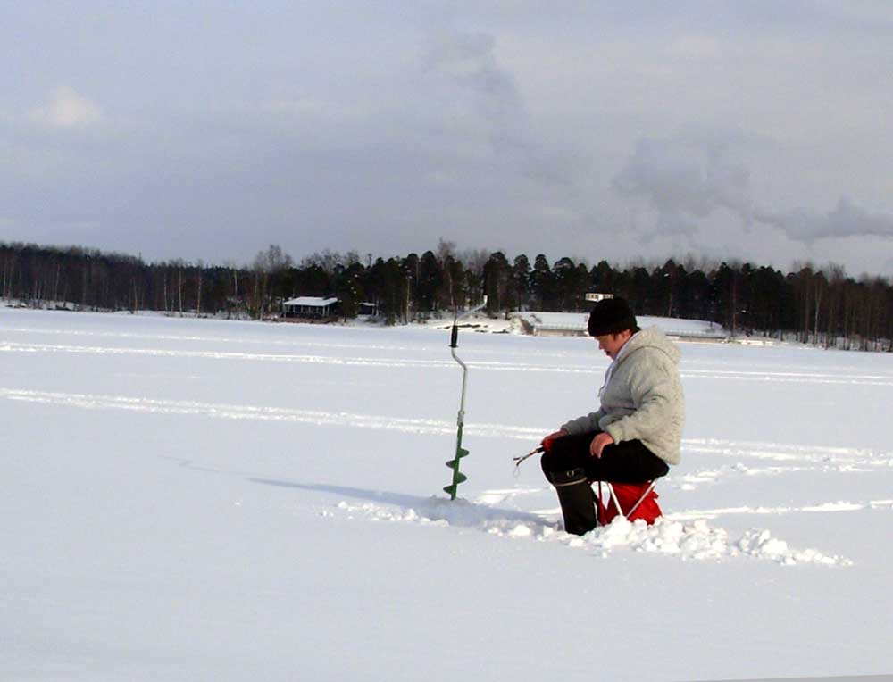 Ijsvissen bij Lappeenranta