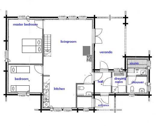 plattegrond beneden